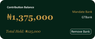 Contribution balance